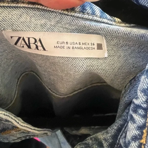 Zara Women's Denim Jumpsuit. Size S. Amazing Fit. - Picture 3 of 3